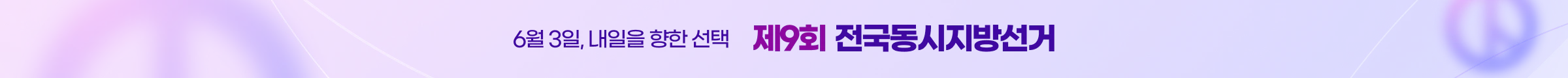 6월 3일, 내일을 향한 선택 : 제9회 전국동시지방선거